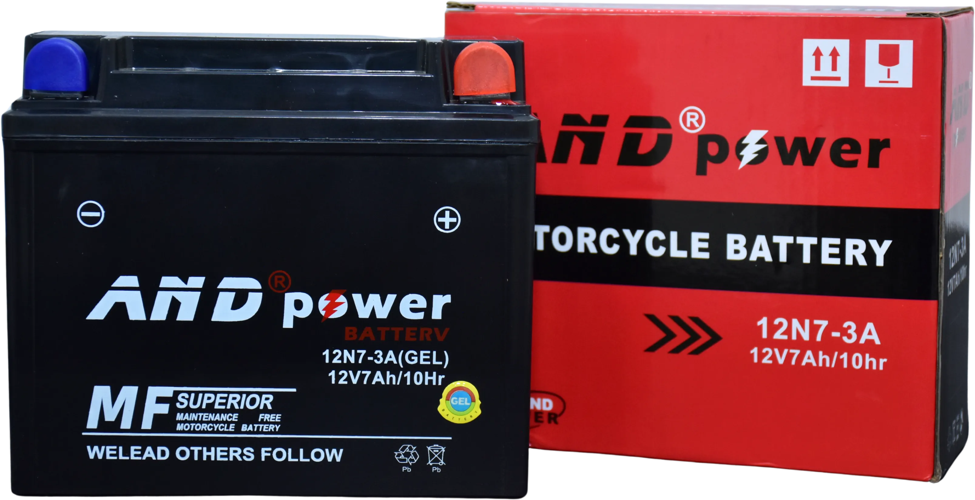 BATERIA CBF150 - BORNE INVERTIDO - 12N7B-B2 - AND POWER